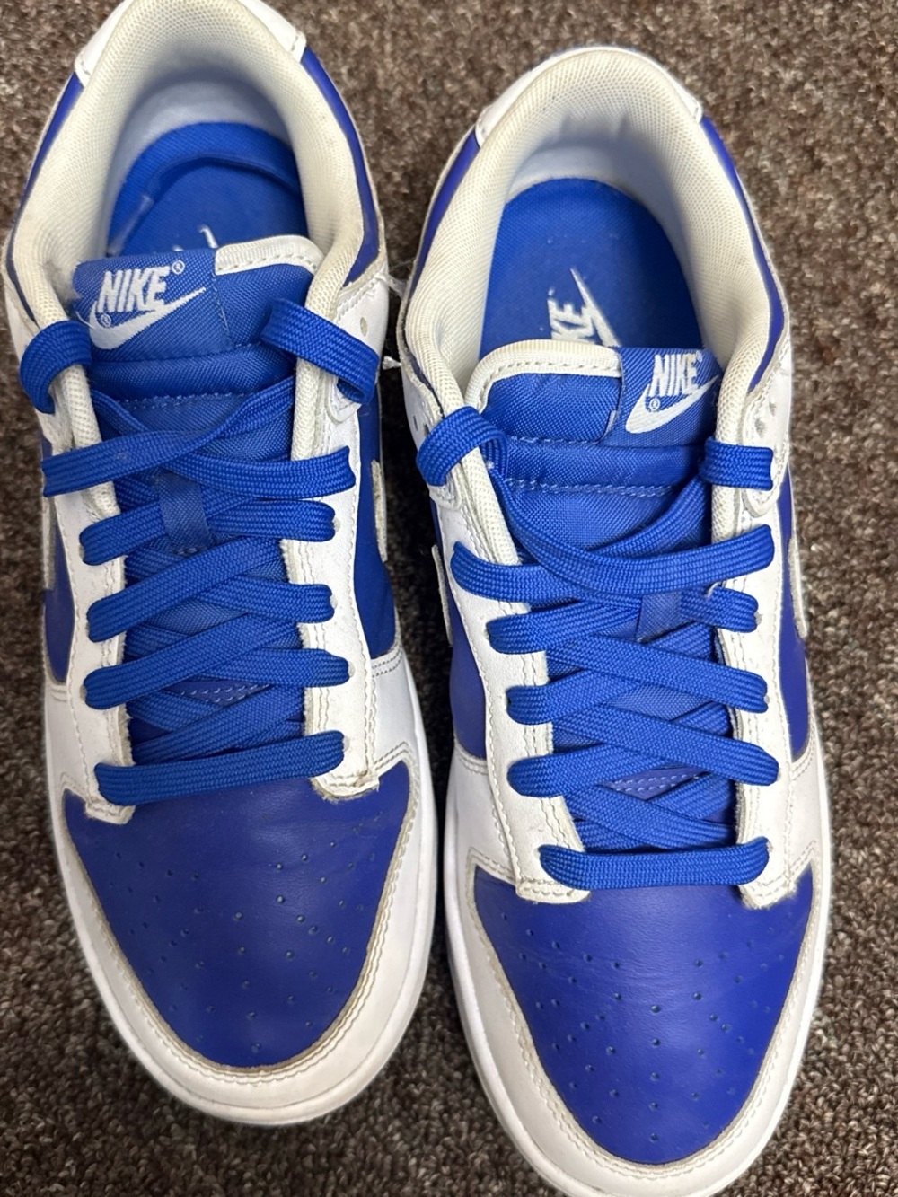 Nike Men’s Low-Top Sneakers - White & Royal Blue
